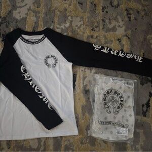 CHROME HEARTS WHITE AND BLACK LONG SLEEVE